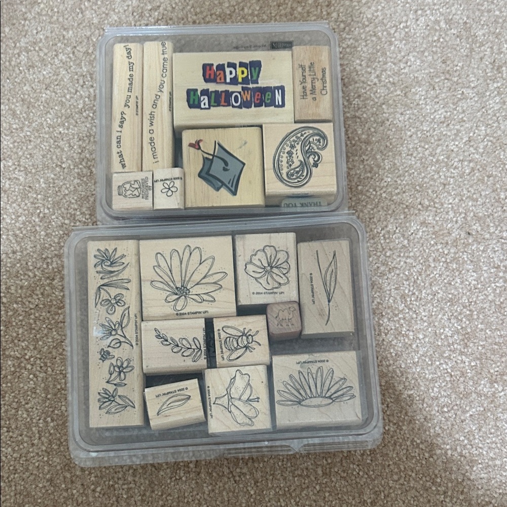 Floral and Halloween Stamp Set